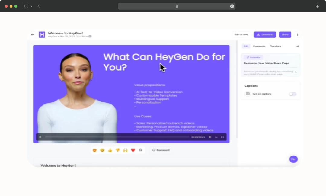 HeyGen 文本转视频
