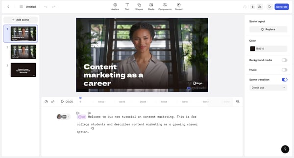 Synthesia - 用户界面
